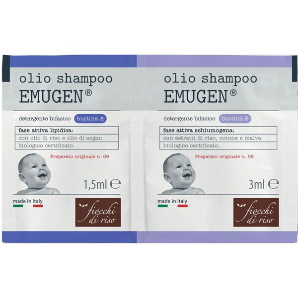 fiocchi di riso olio shampoo emugen 10 bustine