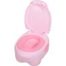 Homcom Vasino Per Bambini dai 6-48 Mesi Antiscivolo Ippopotamo Toilette per Bimbi Rosa 40 x 30 x 23cm