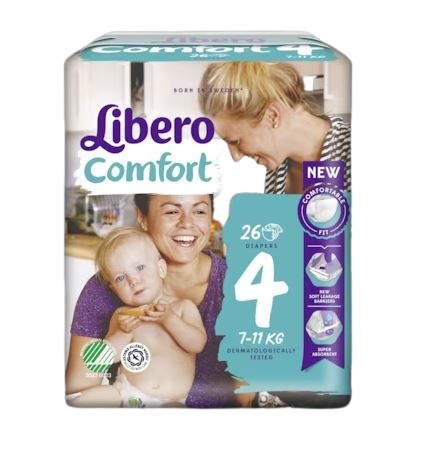 Libero - Pannolini Bebè Comfort 4 (7-11 kg)