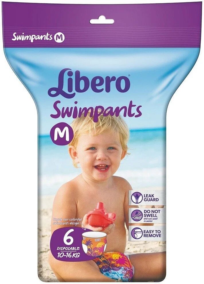 Libero Pannolini Mare/piscina  Swim Pants Per Bambino 7/16 Kg 6 Pezzi