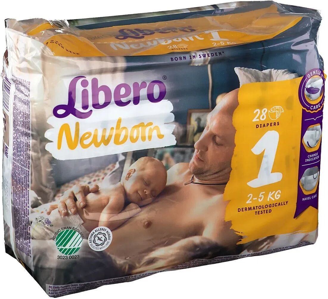 Libero Newborn Pannolino Per Bambino Taglia 1 4x28 Pezzi