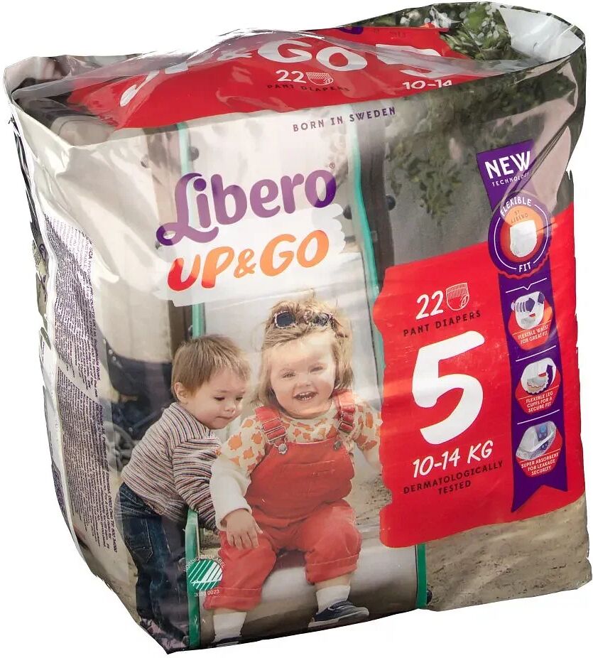 Libero Up&go Pannolino Per Bambino Taglia 5 4x22 Pezzi