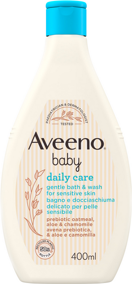 Johnson & Johnson Aveeno Baby Fluido Docciaschiuma Delicato 400ml