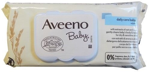 Johnson & Johnson Aveeno Baby Salviettine 72 Pezzi