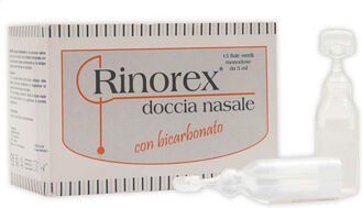 Stewart Italia Srl Fiala Per Doccia Nasale Rinorex Bicarbonato 5 Ml 15 Pezzi