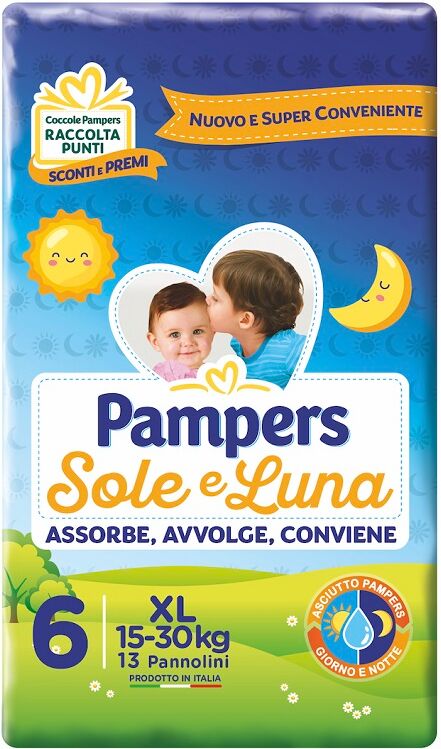 Fater Spa Pampers Sole E Luna Xl 13 Pezzi