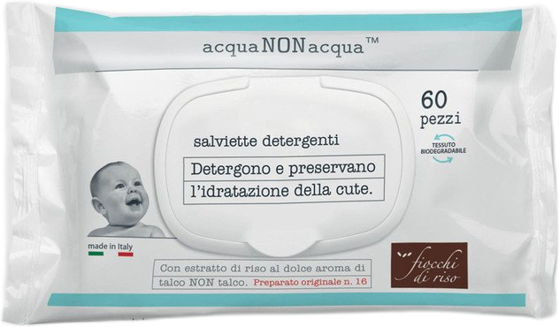 Fiocchi Di Riso Acqua Non Acqua Salviette Detergenti 60 Pezzi