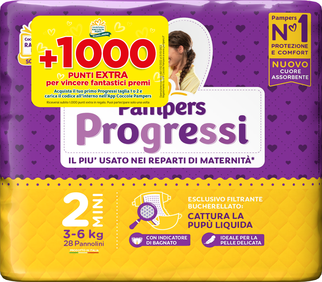 Pampers Progressi Mini 28 Pezzi