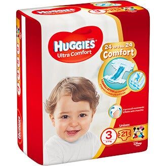 Huggies Ultra Comfort Bas3 21P