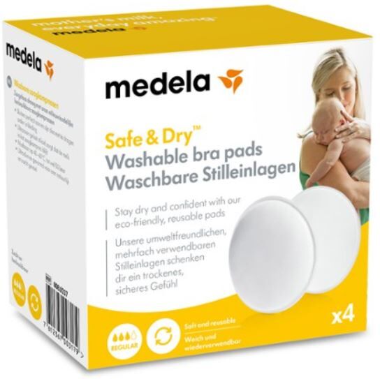 Medela Safe&Dry Coppetta Assorbil 4 Pezzi