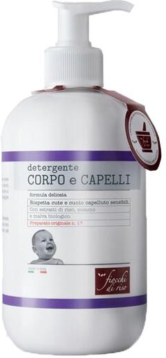 Fiocchi Di Riso Detergente Corpo e Capelli Formula Delicata 400 ml