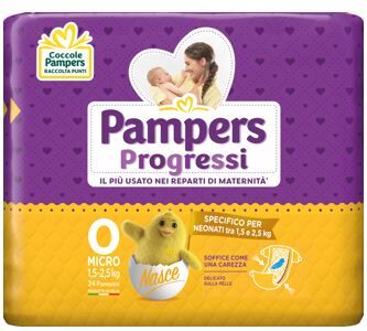 Pampers Progressi Micro 24 Pezzi