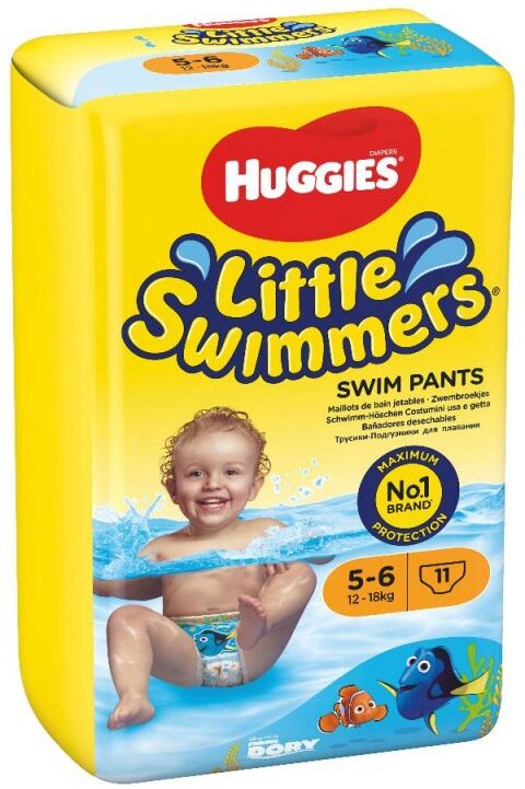 Huggies Little Swimmers Pannolino Costumino Bambini Taglia Large 12-18 Kg 11 Pan