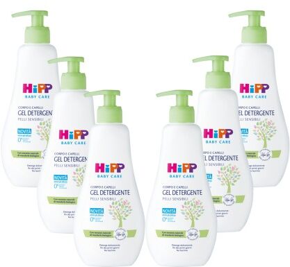 Hipp Gel Detergente corpo e capelli 6X400 ml