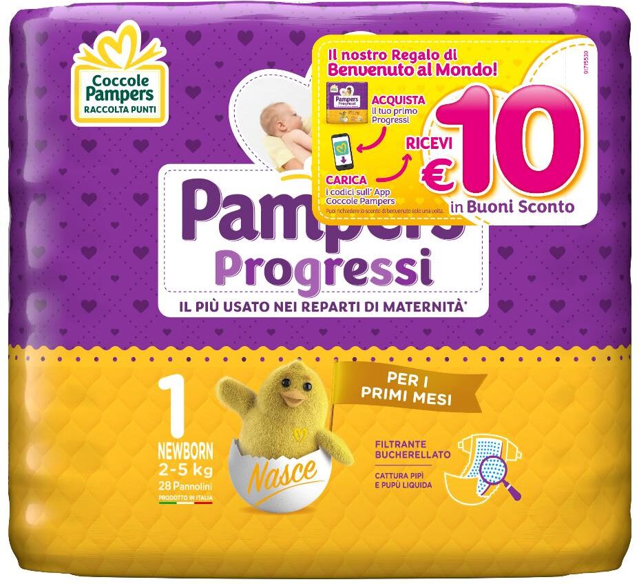 Fater Spa Pampers Progressi Newb 28pz 0204