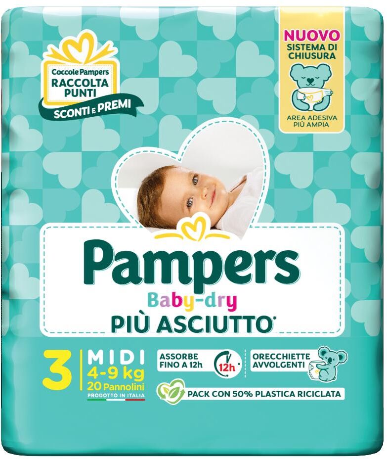 Fater Spa Pampers Bd Downcount Midi 20pz