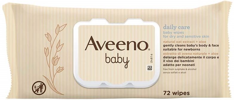 Johnson & Johnson Aveeno Baby Salviettine 72pz