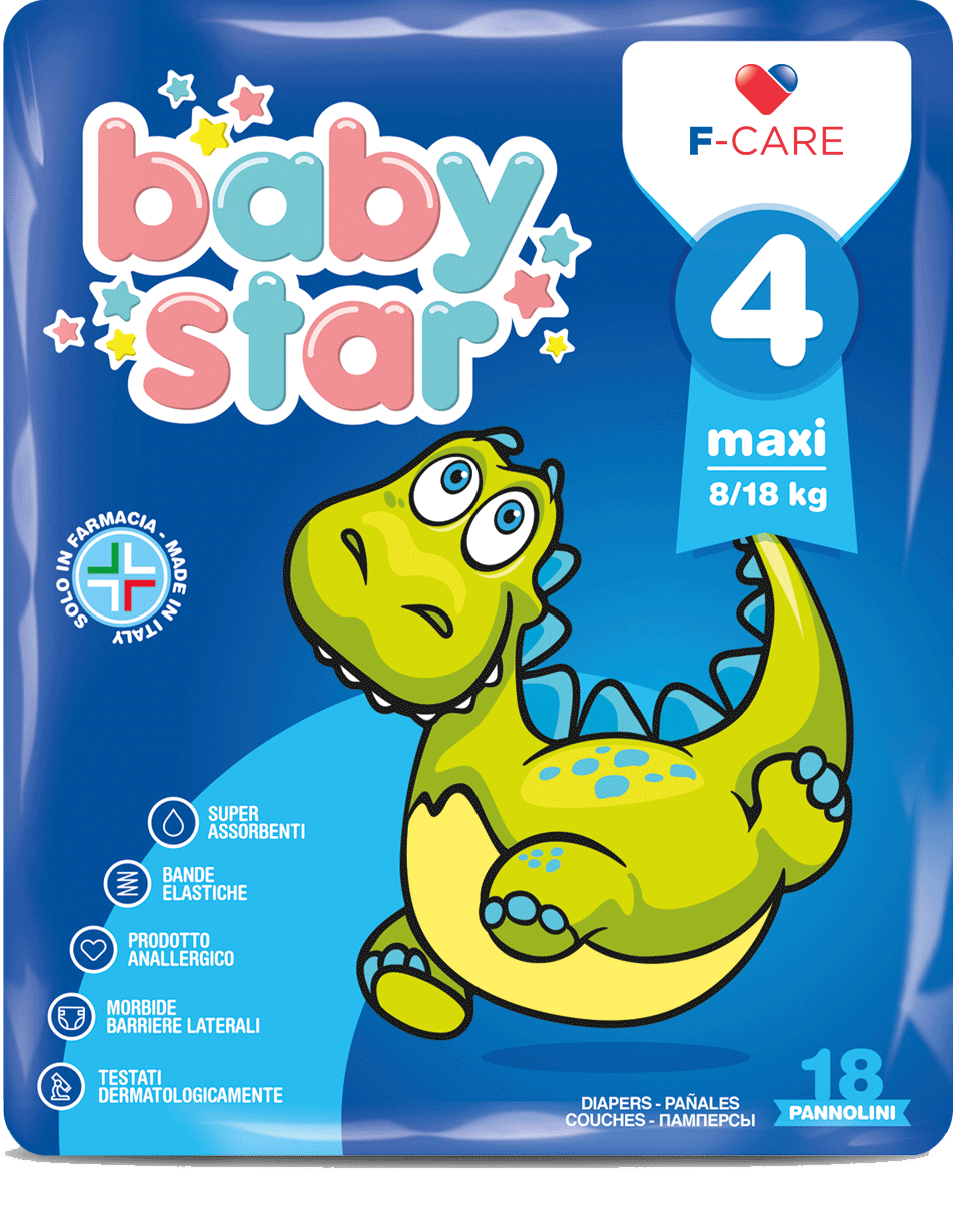 FARVIMA MEDICINALI SpA BABYSTAR MAXI PANN 8/18KG 18P