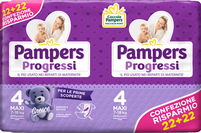 Fater spa PAMPERS PROGRESSI MAXI 44PZ