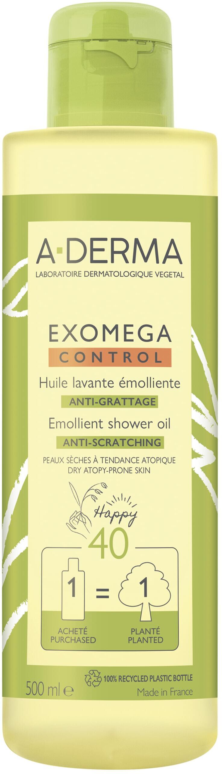 A-derma Exomega Control Olio Collector Lavante Emolliente 500ml