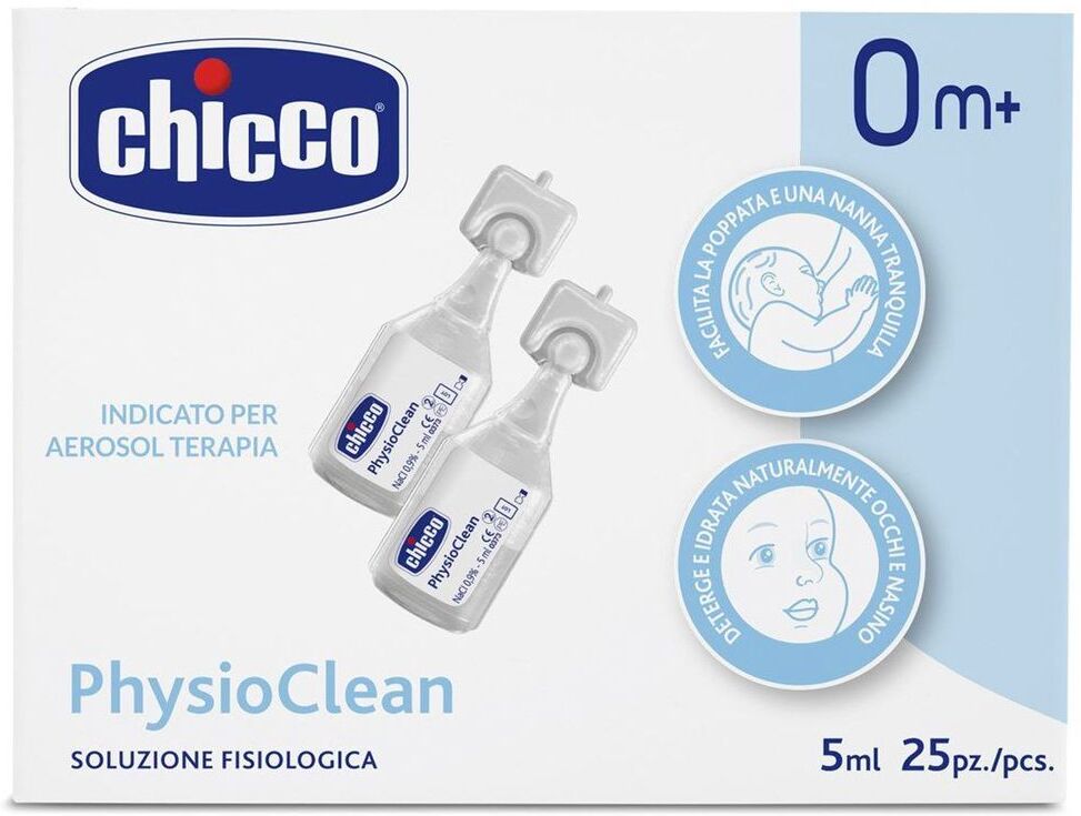 Chicco Soluzione Physioclean 5ml Soluzione Fisiologica 25 Pezzi