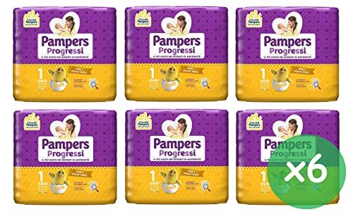 Pampers 168 Pannolini Neonato Misura 1  Progressi Pannolino taglia Newborn Bimbi