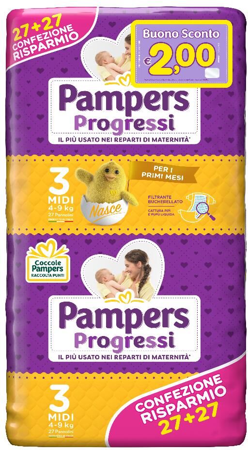 Fater Spa Pampers Progressi Midi 54pz 0239