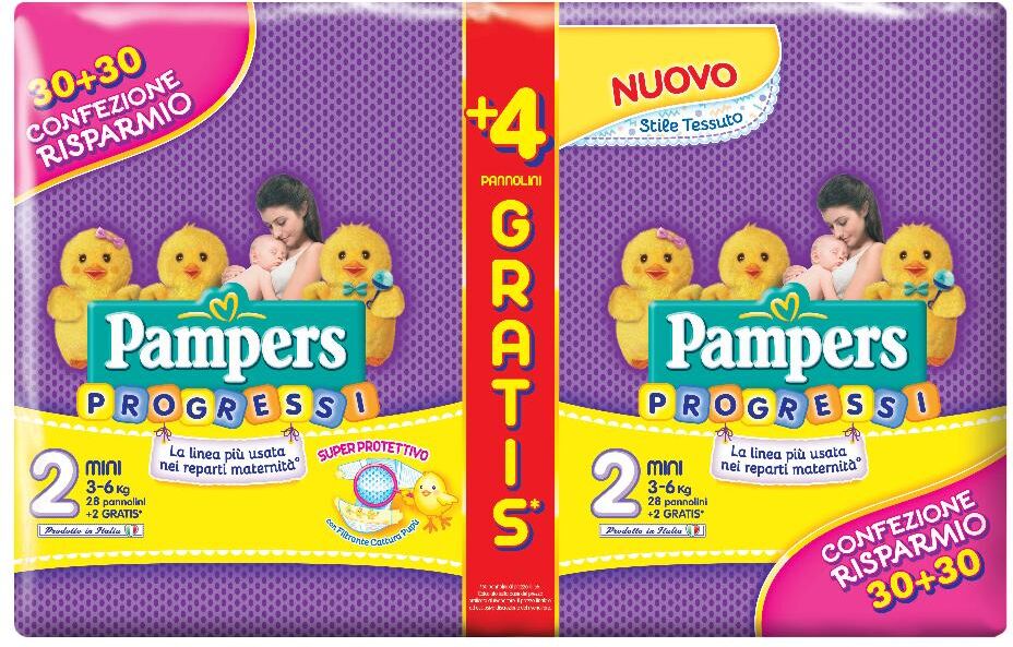 Fater Babycare Pampers Progressi Mini 60pz