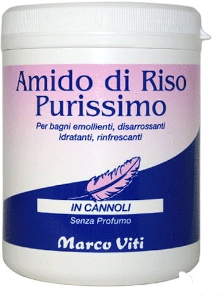 Marco Viti Amido Riso Cannoli Barattolo Lenitivo e Rinfrescante 250 grammi