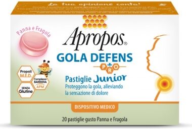 Desa Pharma Apropos Gola Defens Pro Junior 20 pastiglie Panna e Fragola