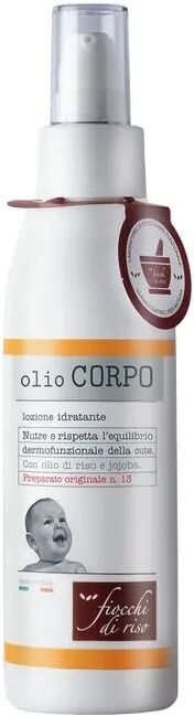 Fiocchi di Riso Olio Corpo Idratante per Massaggio Neonati 140 ml