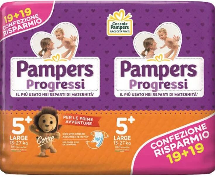 Pampers Progressi Playtime 40 Pezzi 13-27 Kg Misura 5