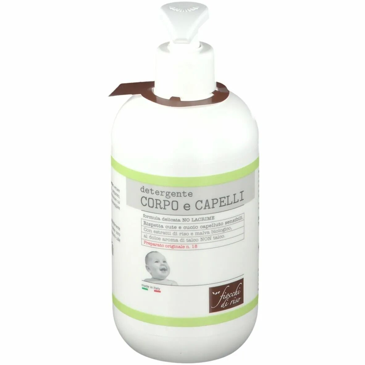 Fiocchi di Riso Talco Detergente Corpo e Capelli Per Pelli Sensibili 700 ml
