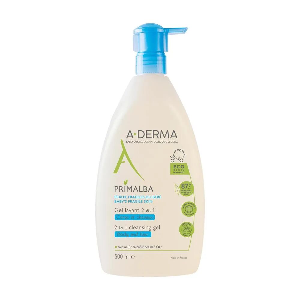 A-Derma Primalba Gel detergente 2in1 Bambini 750 ml