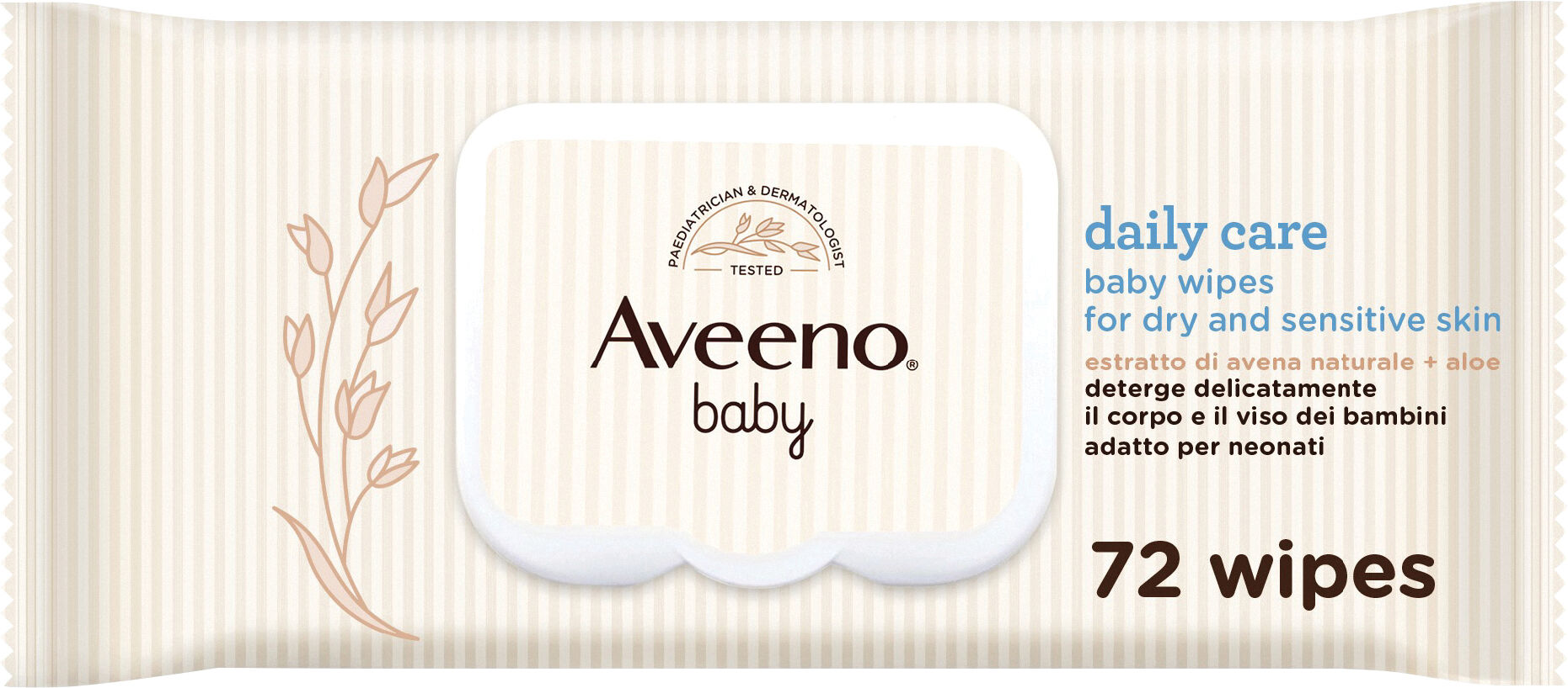 AVEENO BABY wipes 72 pezzi