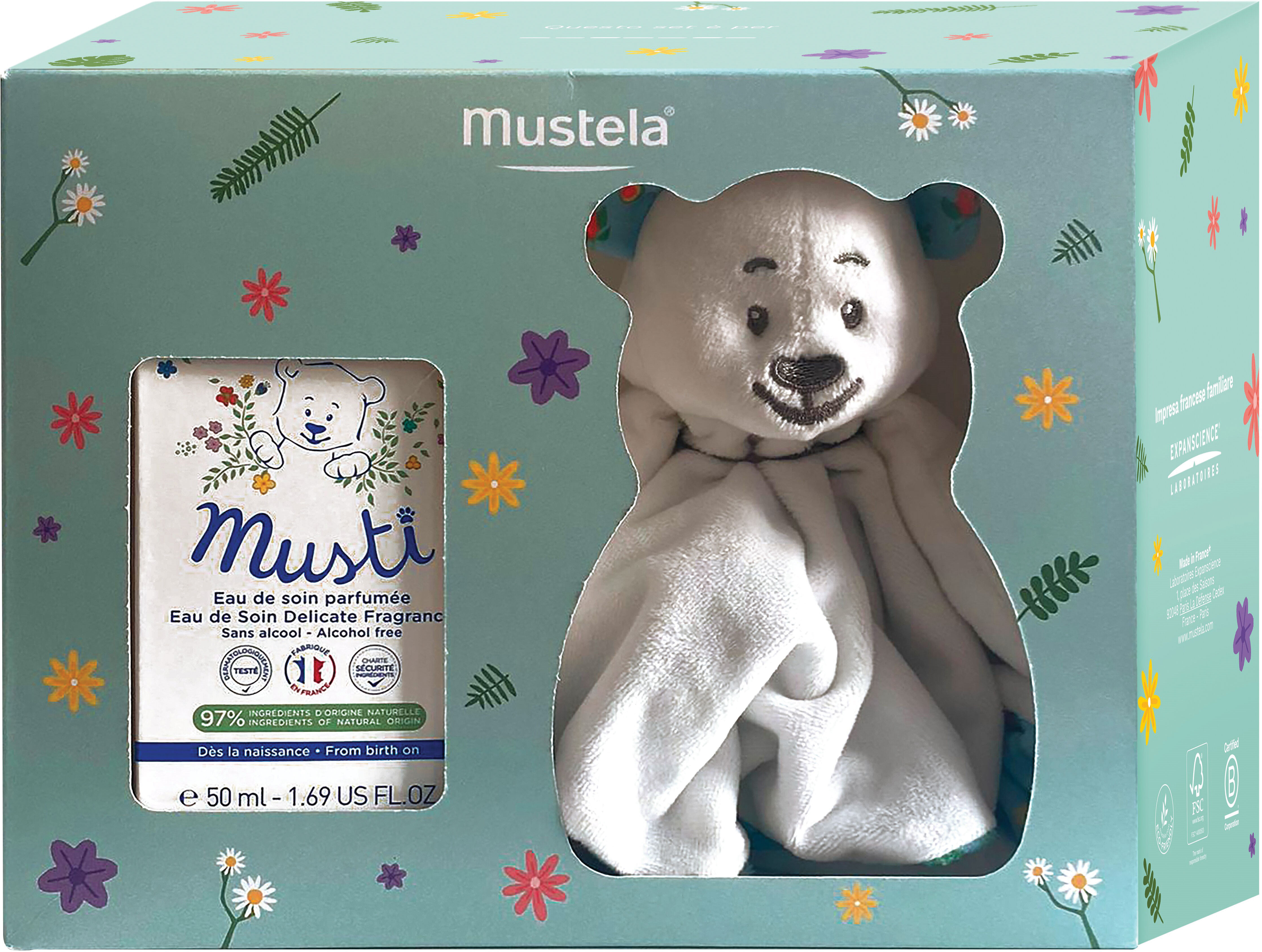 MUSTELA Cofanetto Musti Acqua Profumata + Peluche