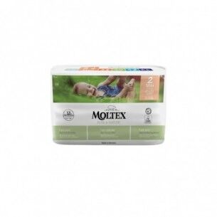 Moltex Pure & Nature Mini 2 - 38 pannolini ecologici per bambini da 3-6 Kg