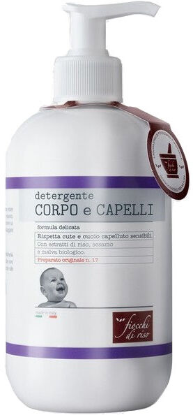 FIOCCHI DI RISO Detergente Corpo E Capelli Preparato Originale N. 17 400 Ml