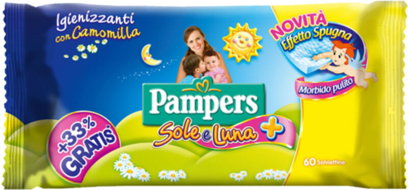 pampers Wipes Sole&amp;Luna Eff Spu 60pz