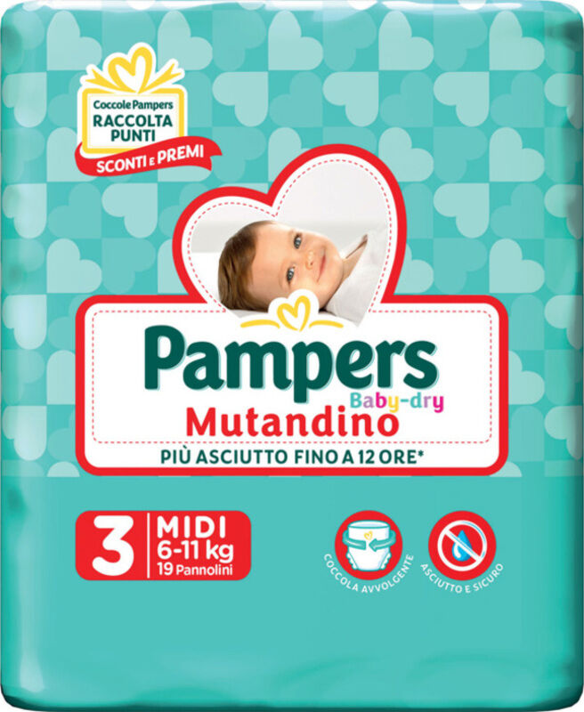 Pampers Bd Mut Midi Sp 19pz