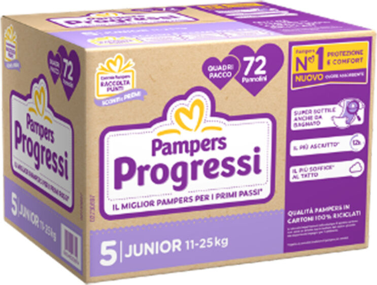 Pampers Qu Prog J 72pz