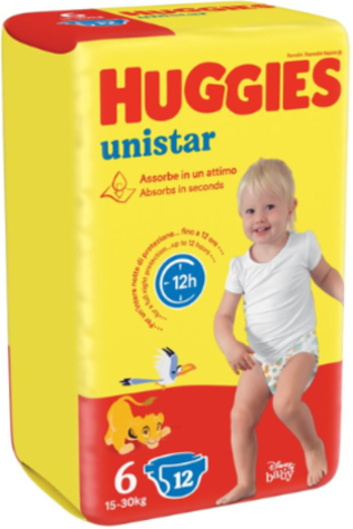 Huggies Unistar Base 6 6x12pz