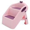 BROLEO Potty Trainingskruk, 3-in-1 beschermer met veiligheidsslot, opvouwbare zindelijkheidstrainingskruk, antislip voor baby's voor badkamer (roze)