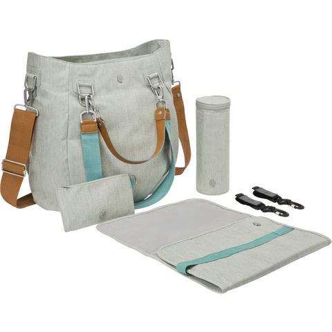 Lässig luiertas met verzorgingsmatje, »Green Label Mix'n Match Bag, Light Grey«  - 129.99 - grijs - Size: 49 x 38 x 19 cm