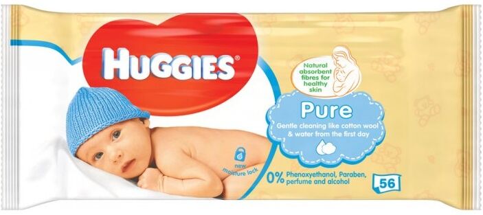 Huggies Baby Wipes Pure 56 st Doekjes