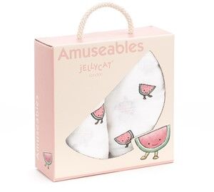 Jellycat - Amuseable Watermelon Neteldoek 2-pack - 70cm