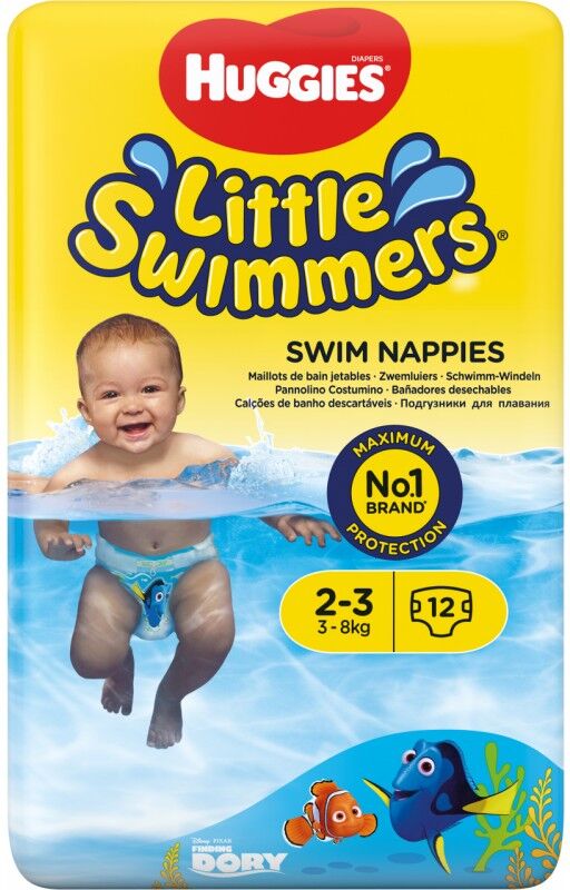 Huggies Little Swimmers Swim Nappies 2-3 12 stk Bleier