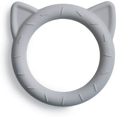 Mushie Bitering Teether Cat, Stone