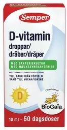 Semper BioGaia dråper, D-vitamin og melkesyrebakterier - 10ml