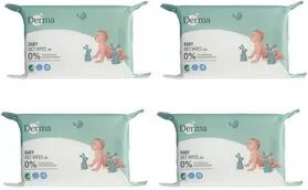 Derma Tilbud - Derma Eco baby wipes - 4x64 ledd